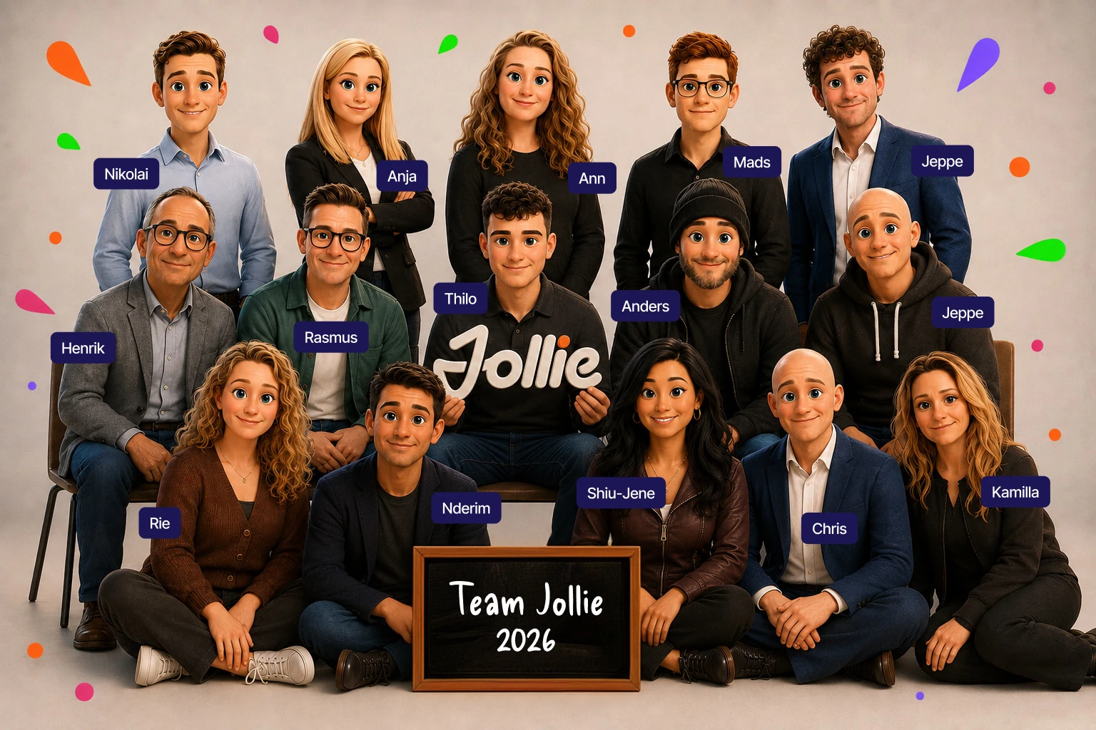 The entire team behind Jollie
